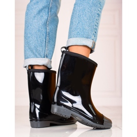 Chanclos de mujer Shelovet lacados negro 2