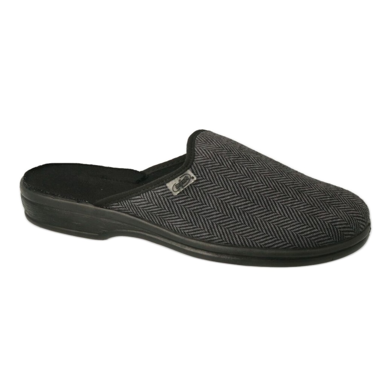 Befado zapatos hombre pu 089M416 negro gris 4