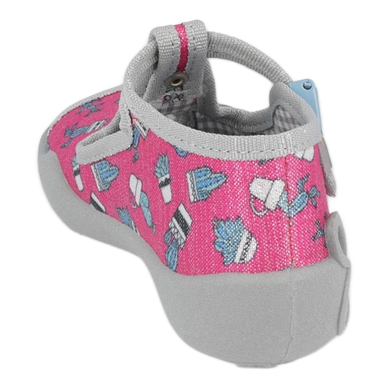 Calzado infantil befado 213P128 rosa plata gris 2