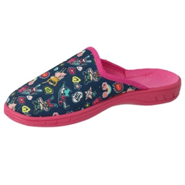 Zapatillas para niños de Befado 707x423 con aplicaciones coloridas rosado 2