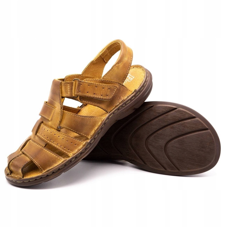 Polbut Sandalias piel hombre 211 beige 3