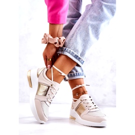 S.Barski Deportivas Mujer Piel Con Cuña Beige Larson 2