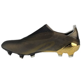 Botas de fútbol adidas X Ghosted + Fg M FX9098 negro dorado dorado 1