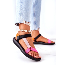 MSMG Sandalias Deportivas Mujer Multicolor rosado 2
