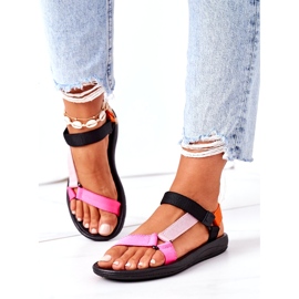 MSMG Sandalias Deportivas Mujer Multicolor rosa 1