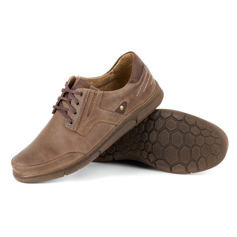 Polbut Zapatos casuales de hombre J55 marrón 3