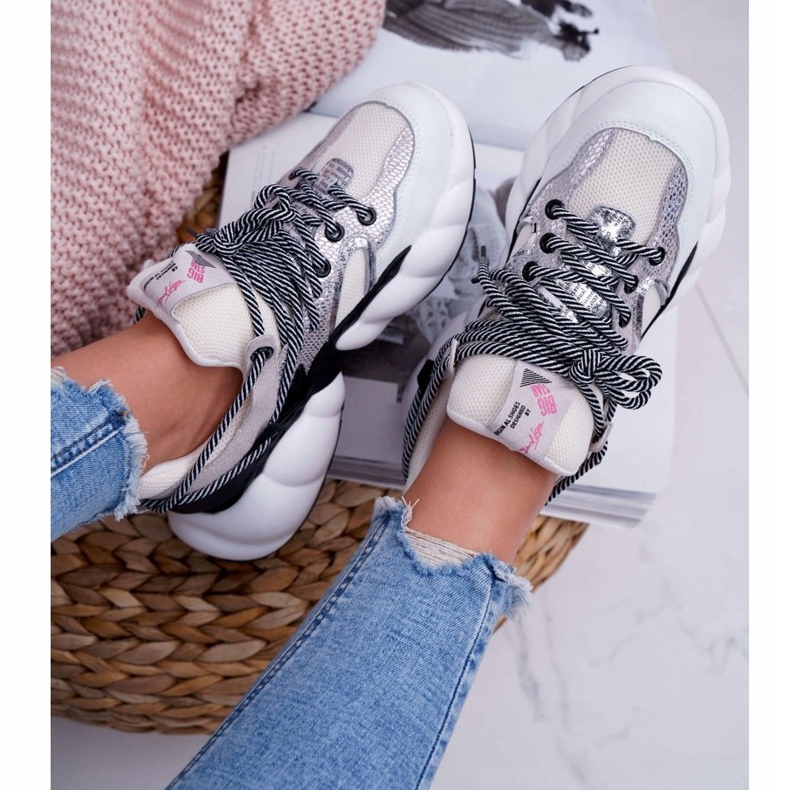 Zapatos deportivos para mujer Big Star de Daniel Lopez Blanco FF274A546 negro plata 4