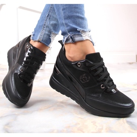 Zapatos con cordones de mujer eVento negro 6