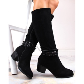 Botas cálidas mujer ante negro Jezzi 3