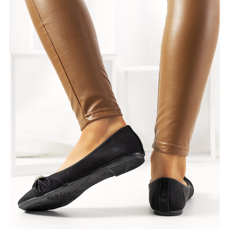 Bailarinas negras de mujer de Tonia negro 2