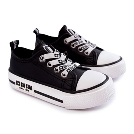 Deportivas Infantiles de Piel Big Star KK374043 Negro-Blanco 10