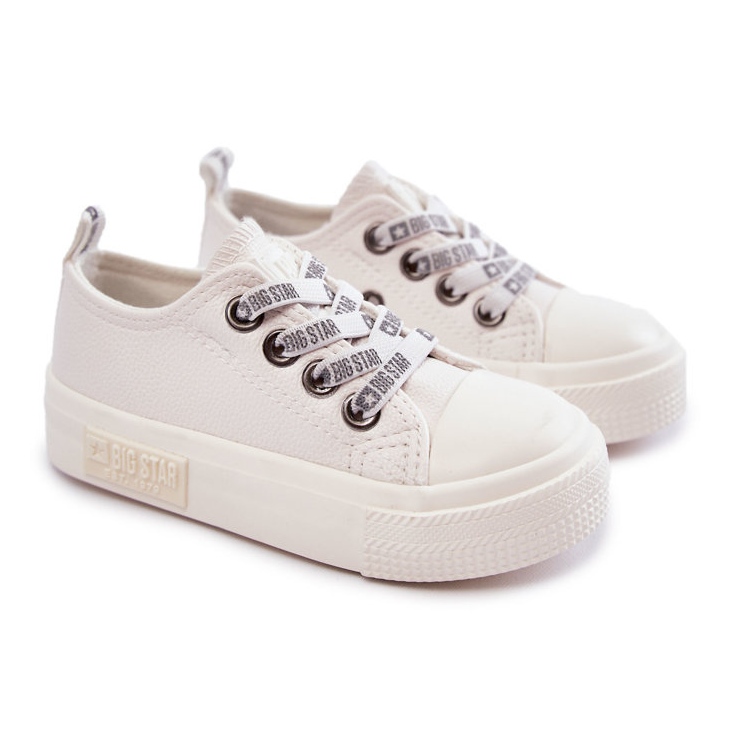 Deportivas Infantiles de Piel Big Star KK374060 Blanco 1