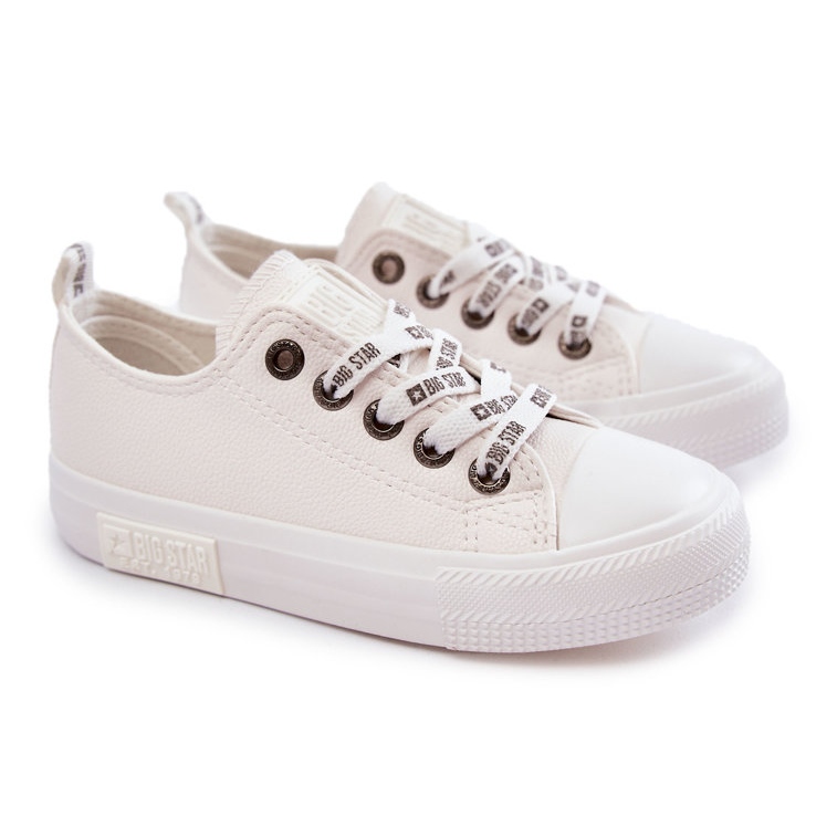 Deportivas Infantiles de Piel Big Star KK374056 Blanco 1