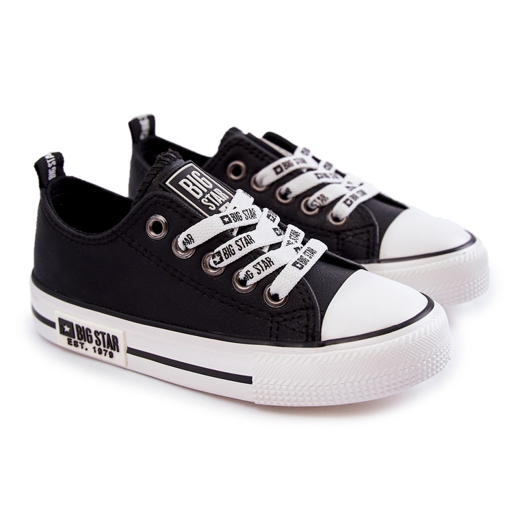 Deportivas Infantiles de Piel Big Star KK374039 Negro 1