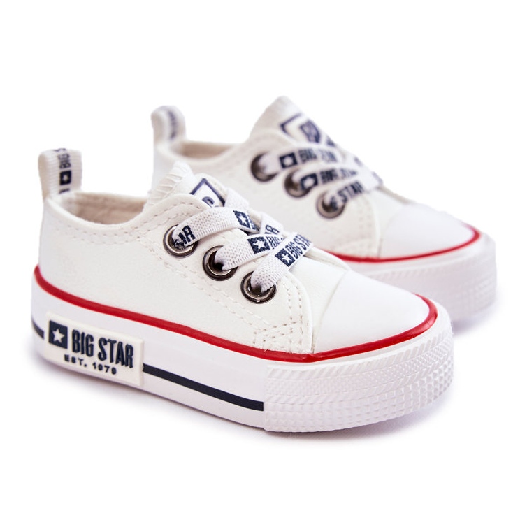 Deportivas Infantiles de Piel Big Star KK374040 Blanco 1