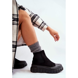 FB2 Botas sin cordones de moda en la plataforma Black Jenna negro 3