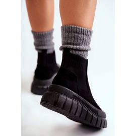 FB2 Botas sin cordones de moda en la plataforma Black Jenna negro 2 FB2 Botas sin cordones de moda en la plataforma Black Jenna negro 2