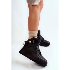 Zapatillas Deportivas Altas Con Aislamiento Mujer Negras Lexa negro 1