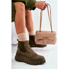 FB2 Botas sin cordones de moda en la plataforma verde Jenna marrón 1 FB2 Botas sin cordones de moda en la plataforma verde Jenna marrón 1