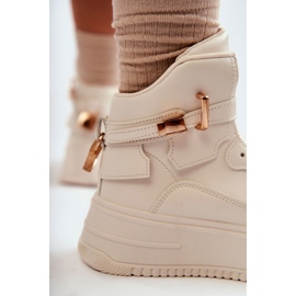 FB2 Deportivas Altas Con Aislamiento Mujer Beige Lexa 9
