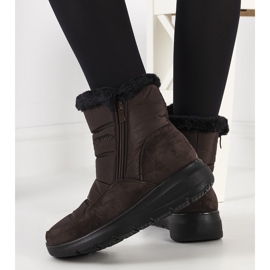 Botas de nieve acolchadas marrones Azmarin marrón 1 Botas de nieve acolchadas marrones Azmarin marrón 1