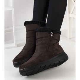 Botas de nieve acolchadas marrones Azmarin marrón 2