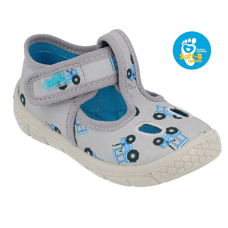 Calzado infantil befado 533P016 azul gris 4