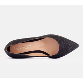 Marco Shoes Zapatos de gamuza negro 5