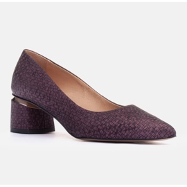 Marco Shoes Zapatos de gamuza violeta 1
