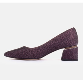 Marco Shoes Zapatos de gamuza violeta 2