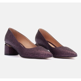 Marco Shoes Zapatos de gamuza violeta 7