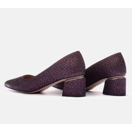 Marco Shoes Zapatos de gamuza violeta 3