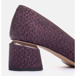 Marco Shoes Zapatos de gamuza violeta 6