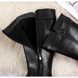 Botas de mujer Dolce Pietro de piel en negro 2