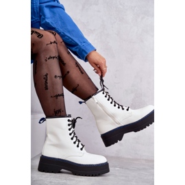 Botas Atadas Mujer Glany Blanco Callie 3