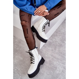 Botas Atadas Mujer Glany Blanco Callie 6