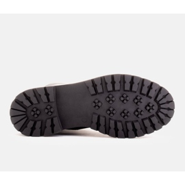 Marco Shoes Botas con cordones y dobladillo en la parte inferior negro 6