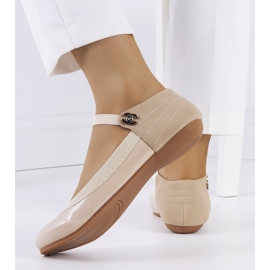 Bailarinas beige con elástico Hari 2