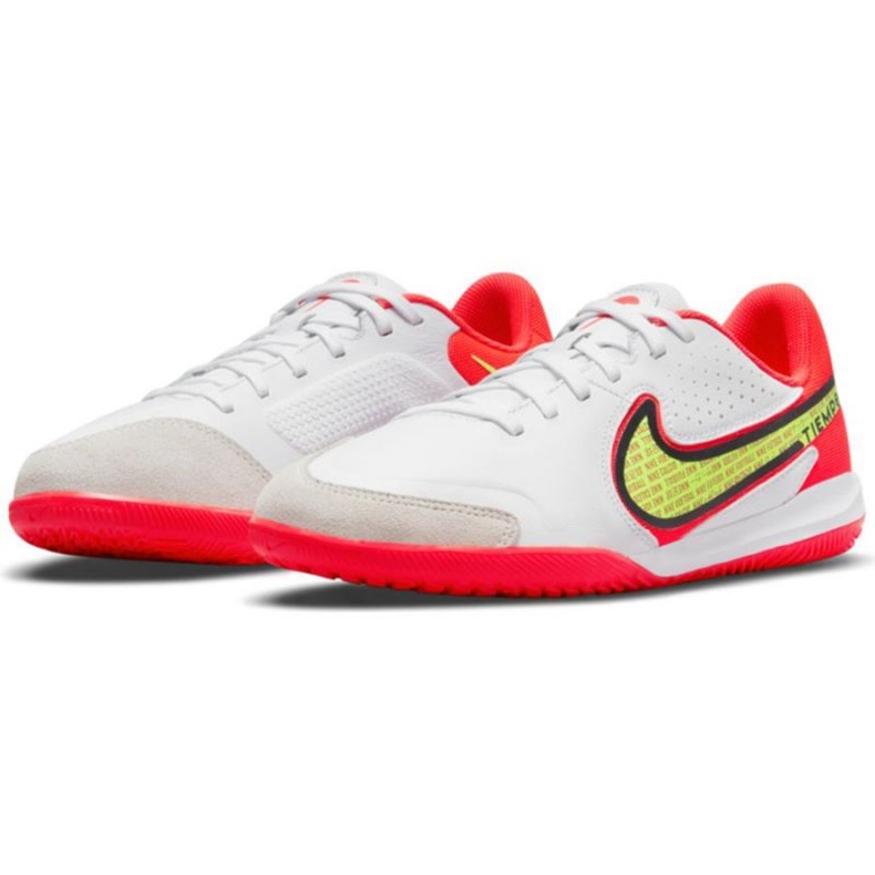 Nike Tiempo Legend 9 Academy Ic Jr DA1329 176 zapatos de fútbol amarillo, blanco, multicolor blanco 1