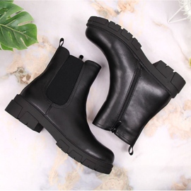 S.Barski Botas negras para mujer Botas Jodhpur en la plataforma de S. Barski negro 3