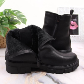 S.Barski Botas negras para mujer Botas Jodhpur en la plataforma de S. Barski negro 4