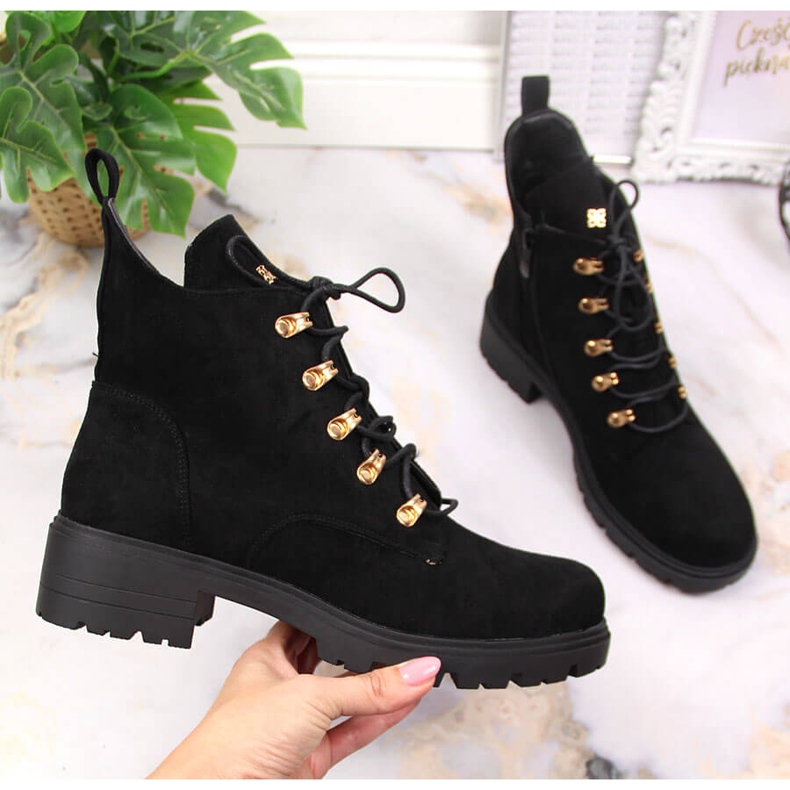 S.Barski Botas S. Barski de piel serraje negra para mujer negro 1