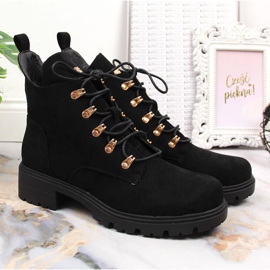 S.Barski Botas S. Barski de piel serraje negra para mujer negro 2