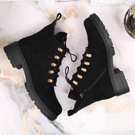 S.Barski Botas S. Barski de piel serraje negra para mujer negro 3