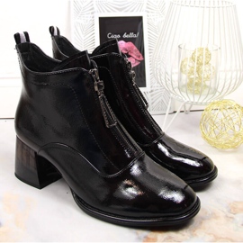S.Barski Botas de charol negro de S. Barski 2