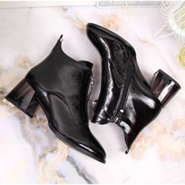 S.Barski Botas de charol negro de S. Barski 3