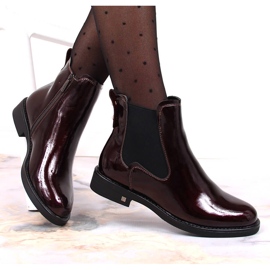 Zapatos de mujer barnizados burdeos cálido Potocki WOL93B 5
