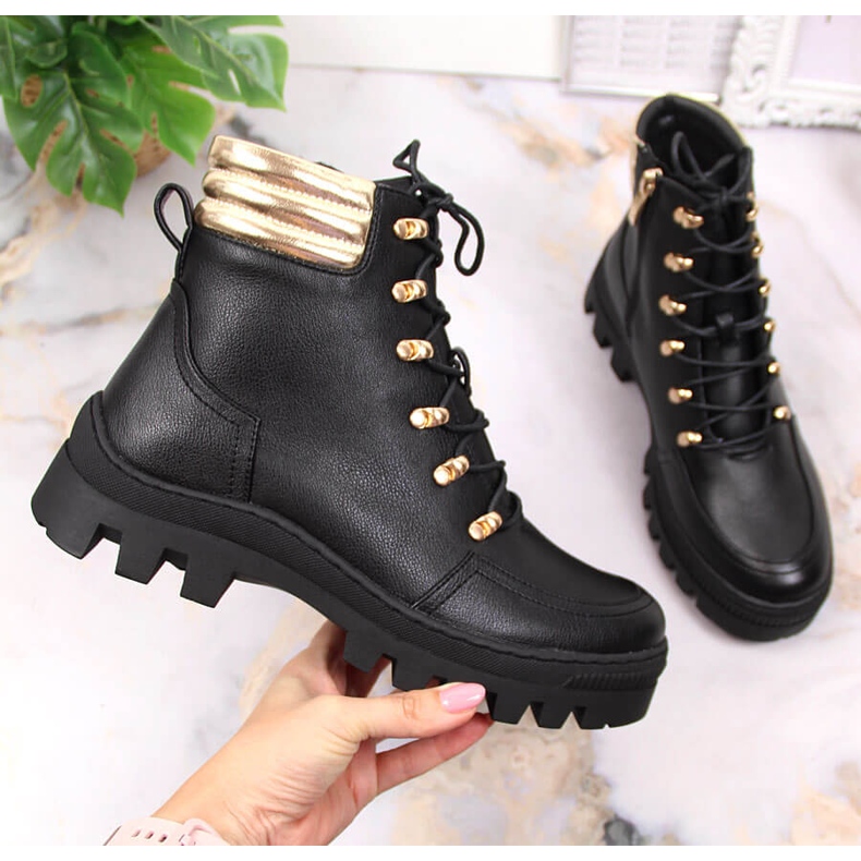 Botas de montaña mujer plataforma negras bolsos Potocki negro 1 Botas de montaña mujer plataforma negras bolsos Potocki negro 1