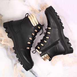 Botas de montaña mujer plataforma negras bolsos Potocki negro 4
