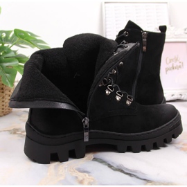 Botas mujer ante negro Potocki 4